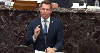 California Democrat governor candidate Eric Swalwell drops Pulte suit