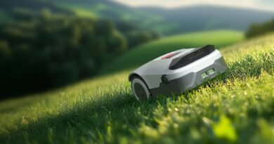Anthbot Review 2026: Is This Wire-Free Robot Lawn Mower Worth Buying? Anthbot Genie wire-free robot lawn mower using AI and RTK navigation to mow a residential lawn in 2026